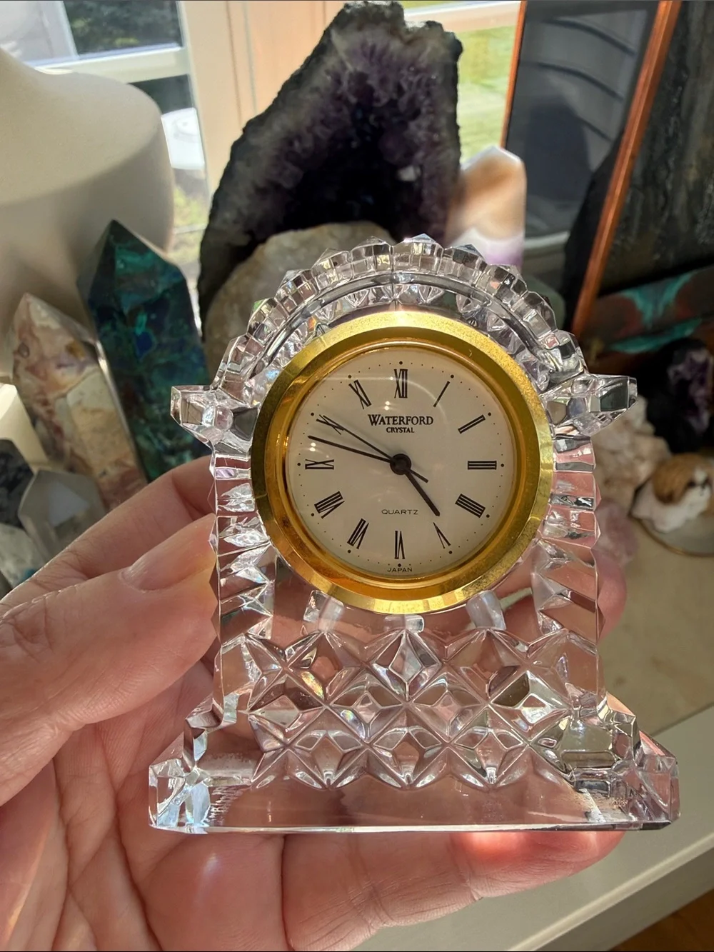 Waterford crystal mantel